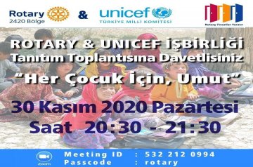 UNICEF ROTARY TANITIM